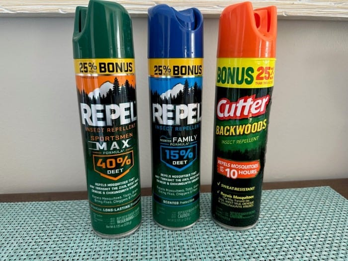 Insect repellents with DEET